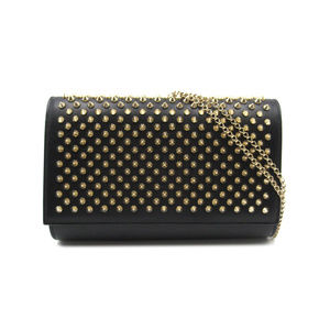 Christian Louboutin Paloma Clutch Shoulder Bag Calf Black